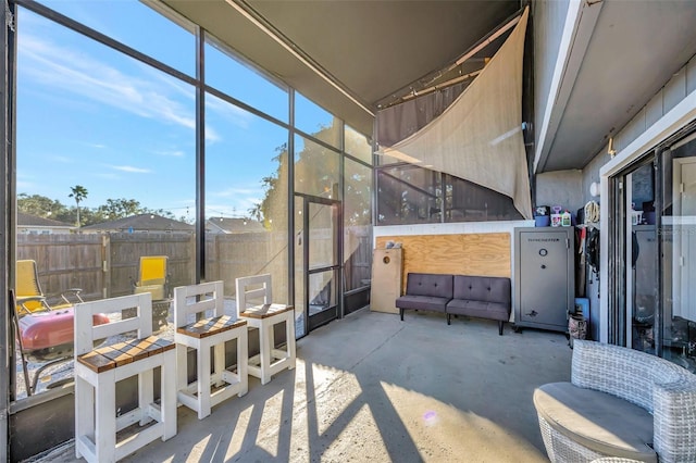 view of sunroom / solarium