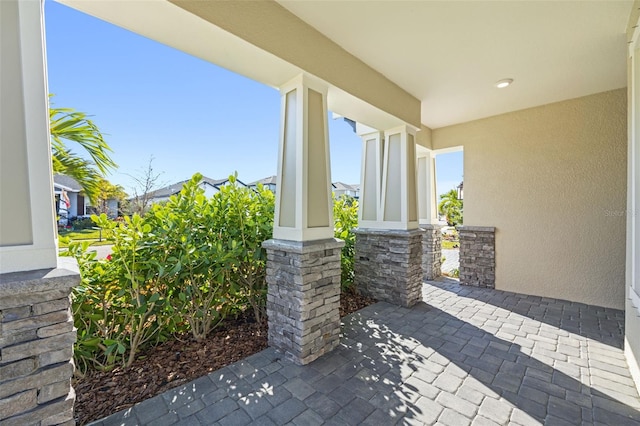 view of patio / terrace with covered porch