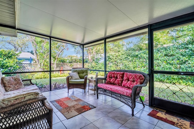 sunroom featuring a healthy amount of sunlight