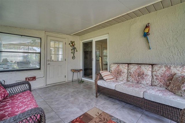 view of sunroom