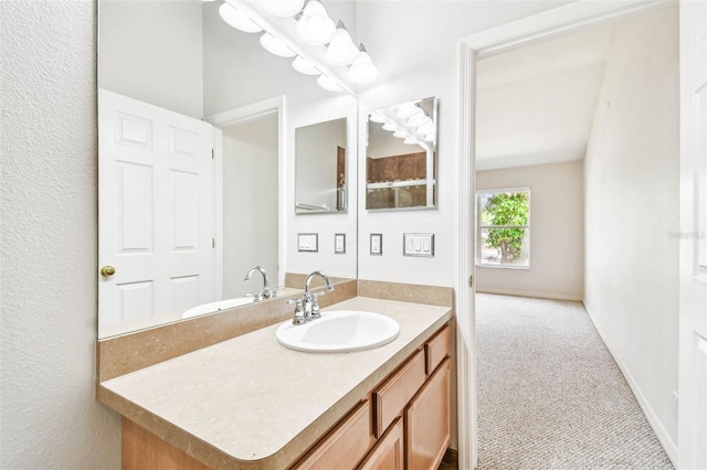 bathroom with vanity