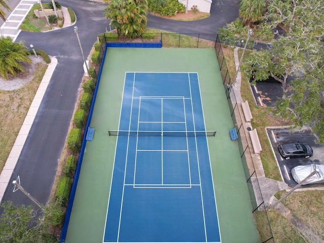 view of tennis court