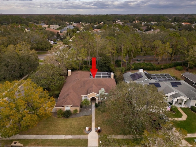 birds eye view of property