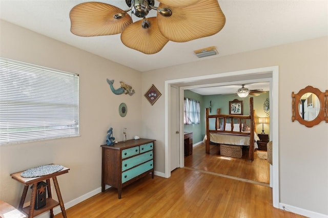 interior space featuring hardwood / wood-style floors