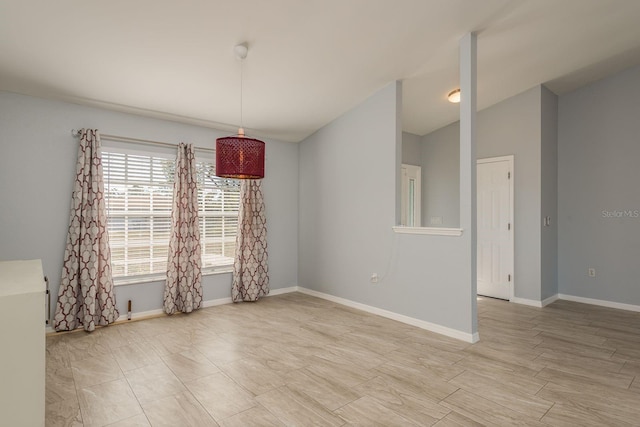 empty room featuring light hardwood / wood-style floors