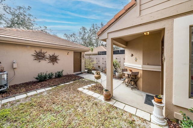 view of yard featuring a patio area