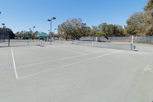 view of sport court