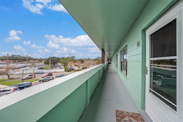 view of balcony