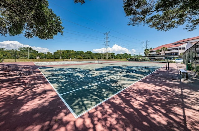 view of sport court