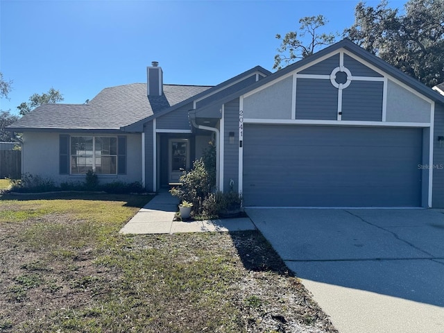 ranch-style home with a front yard