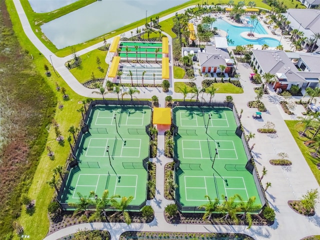 10374 Echo Dock Loop, San Antonio, FL 33576 - aerial view of a pool area