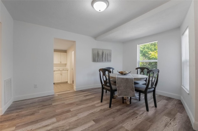 dining room featuring hardwood / wood-style floors