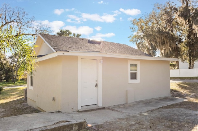 view of outbuilding