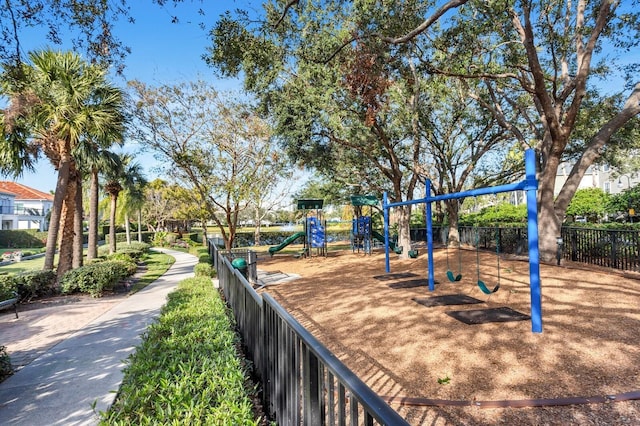 view of jungle gym