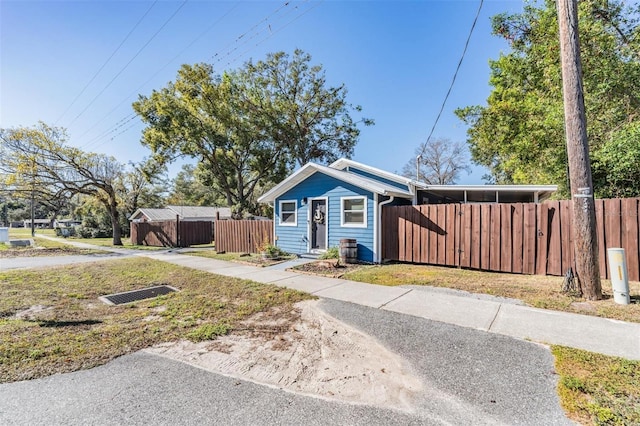 view of bungalow-style home