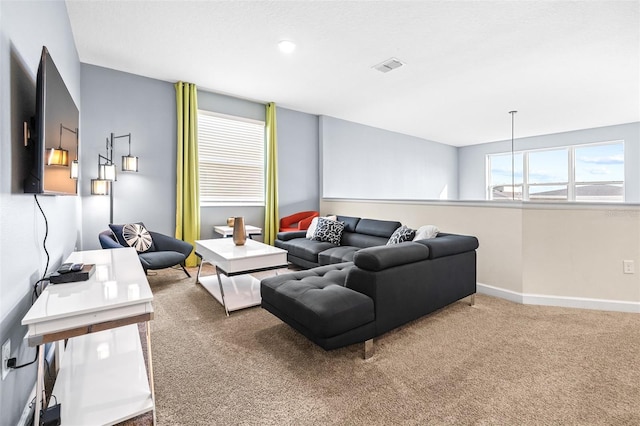 601 Drop Shot Dr, Davenport, FL 33896 - carpeted living area with baseboards