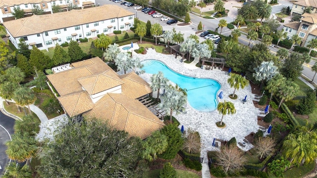 601 Drop Shot Dr, Davenport, FL 33896 - aerial view of a pool area