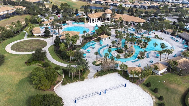 601 Drop Shot Dr, Davenport, FL 33896 - aerial view of property and surrounding area featuring nearby suburban area and a golf course