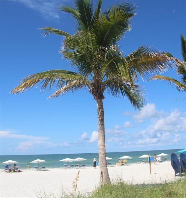 water view with a beach view