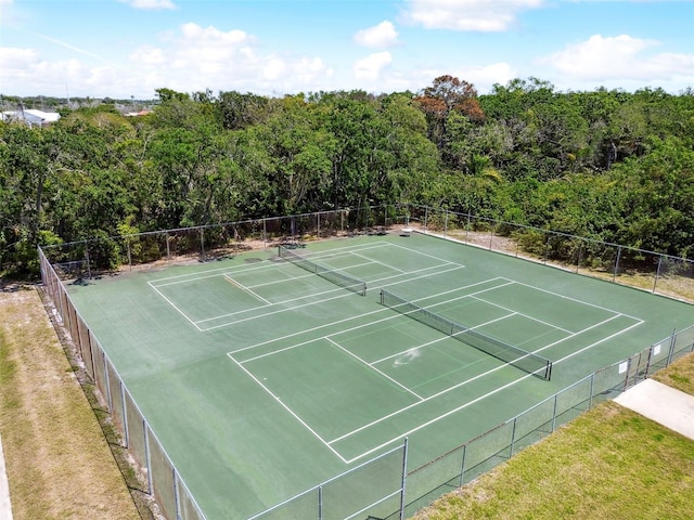 view of sport court