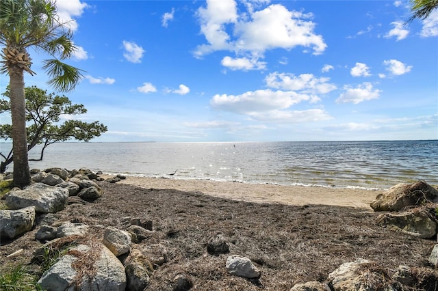 property view of water with a view of the beach