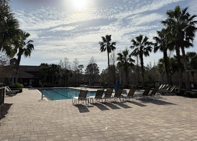 view of pool with a patio area