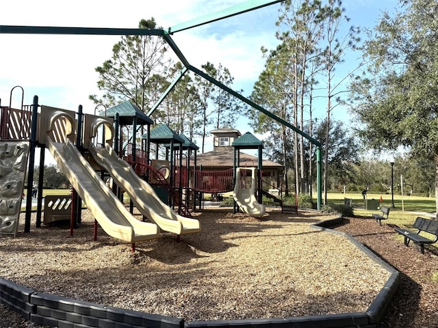 view of play area