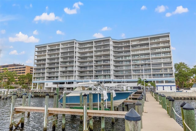 view of property featuring a water view