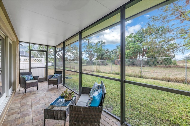 sunroom featuring a healthy amount of sunlight