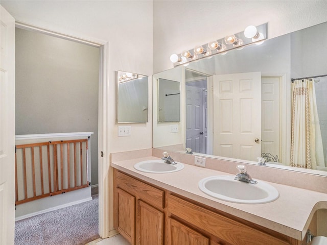 bathroom with vanity