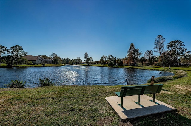 property view of water