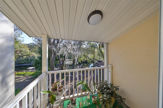 view of balcony