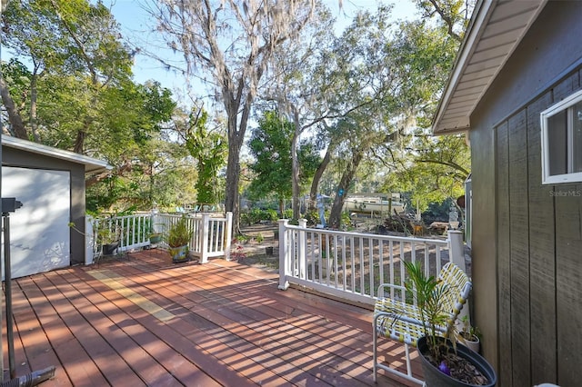 view of wooden terrace