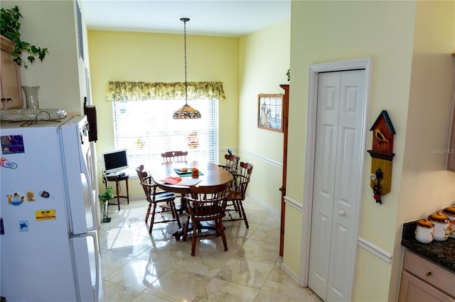 view of dining space