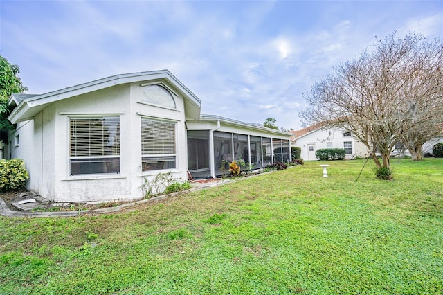 exterior space with a sunroom