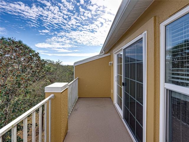 view of balcony