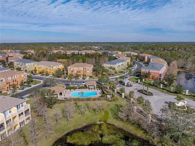 birds eye view of property