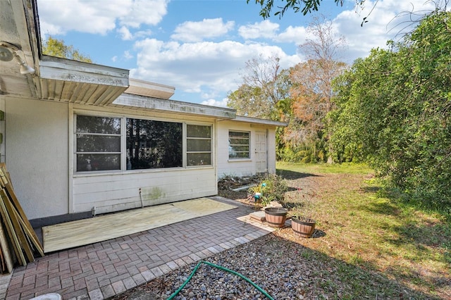 exterior space with a patio area