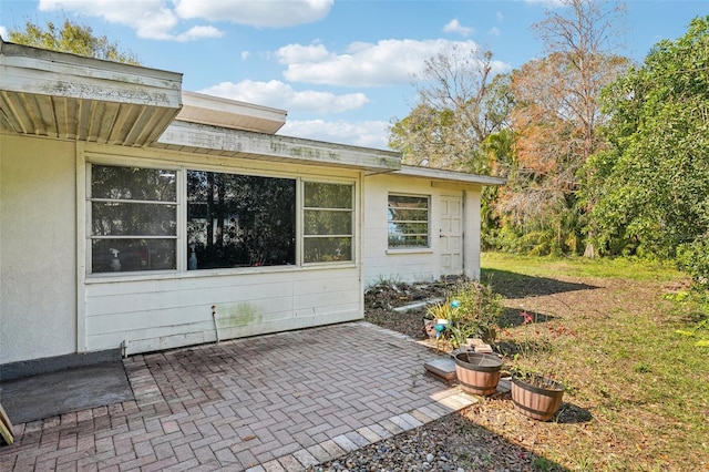 exterior space with a patio area