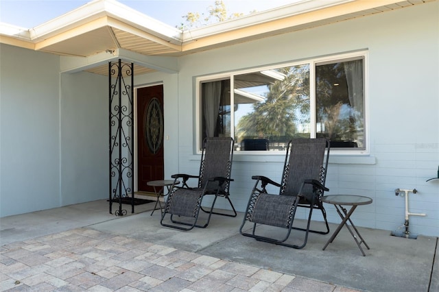 view of patio with covered porch