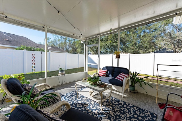 view of sunroom / solarium