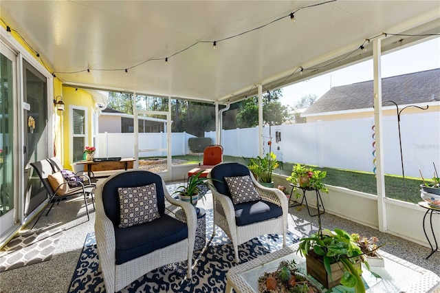 view of sunroom / solarium