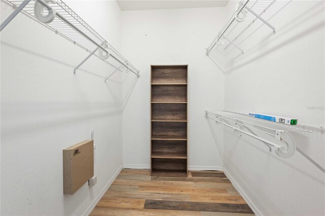 5215 New Brittany Ln, Zephyrhills, FL 33541 - spacious closet featuring light wood-type flooring