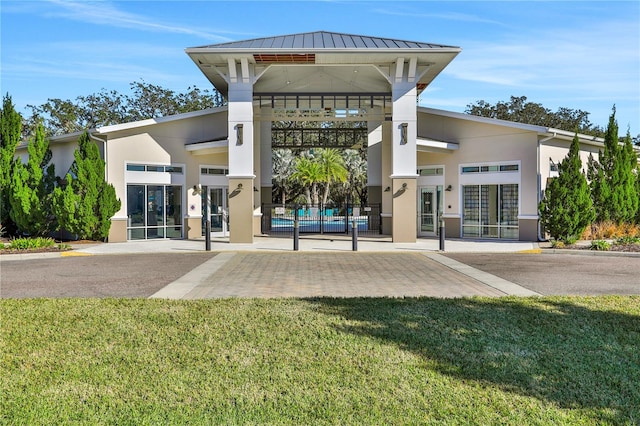 view of property with a swimming pool