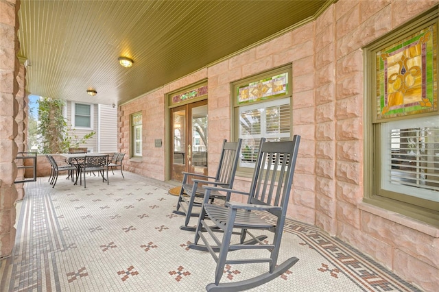 view of patio / terrace featuring a porch