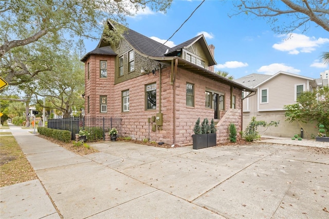 view of side of property