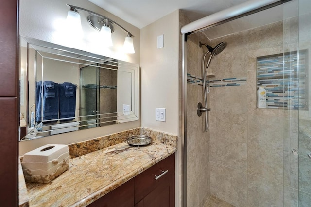18325 Gulf Blvd Unit 407, Redington Shores, FL 33708 - full bath featuring a shower stall and vanity