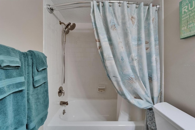 18325 Gulf Blvd Unit 407, Redington Shores, FL 33708 - full bathroom with shower / bath combination with curtain and toilet