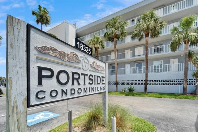 18325 Gulf Blvd Unit 407, Redington Shores, FL 33708 - view of community / neighborhood sign