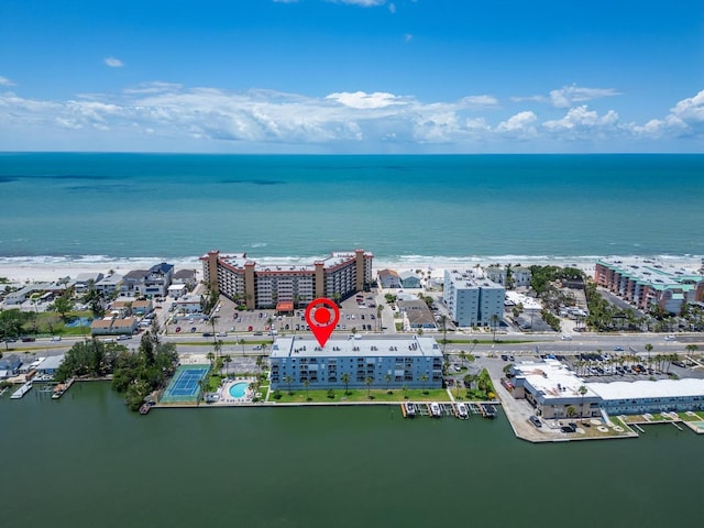 18325 Gulf Blvd Unit 407, Redington Shores, FL 33708 - aerial view of a large body of water and apartment complex / building
